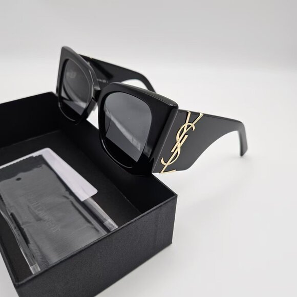 Saint Laurent SL M40 Square Frame Sunglasses – Havana